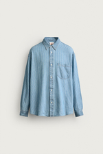ДЖИНСОВАЯ РУБАШКА В ПОЛОСКУ FRUIT OF THE LOOM™ — ZARA