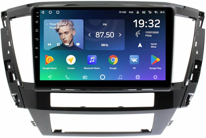 Магнитола Mitsubishi Pajero Sport 3 2020-2024, Montero Sport (прямоугольный климат, рамка 10) - Teyes CC2 PLUS монитор 10.1" QLED, Android 10, Быстрая, SIM-слот