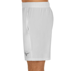 Мужские теннисные шорты Mizuno Flex 8in Shorts Men - White, Silver