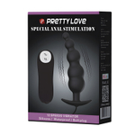 Анальный вибростимулятор в виде ёлочки 11,8см с пультом ДУ Pretty Love Special Anal Vibrating Butt Plug BI-040039