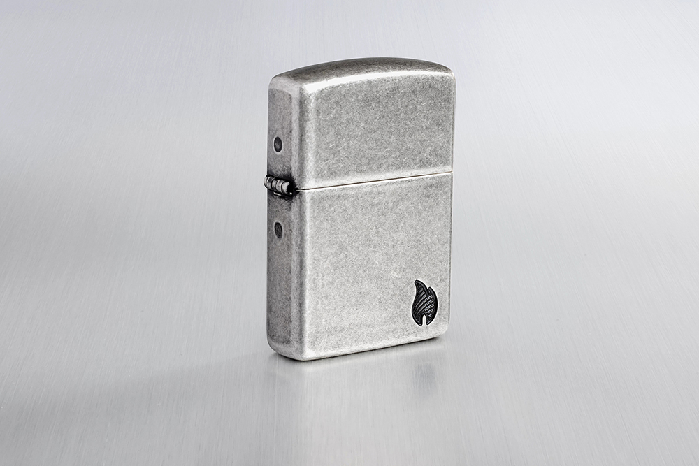 Зажигалка ZIPPO Armor Пламя c античным серебристым покрытием | Flame Antique Silver, латунь/сталь, с
