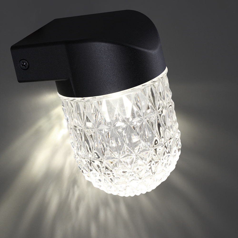 Уличный настенный светодиодный светильник 359295 STREET NT24 000 черный IP65 LED 7W 4000K 175-265V ESTIMA