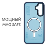Дизайнерский чехол из мягкого пластика для SAMSUNG A36 / A56 с MagSafe и усиленной защитой камеры