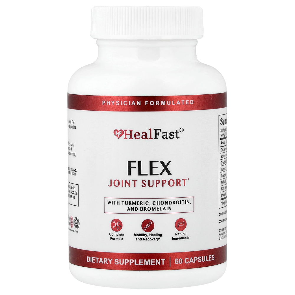 HealFast, Flex, добавка для поддержки суставов, 60 капсул