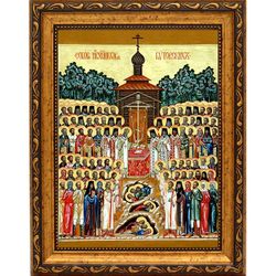 Собор Новомучеников Бутовских. Икона на холсте.