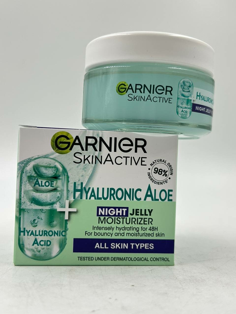 Garnier Skin Active ночной крем-гель Hyaluronic Aloe Night Jelly увлажняющий 48Н 50 мл (из Финляндии )