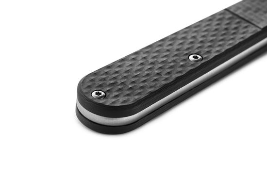 Складной нож Lion Steel "Barlow Slim Roundhead" L/CKS0111 CF D c клинком из стали Böhler M390 Microclean®, рукоять карбон
