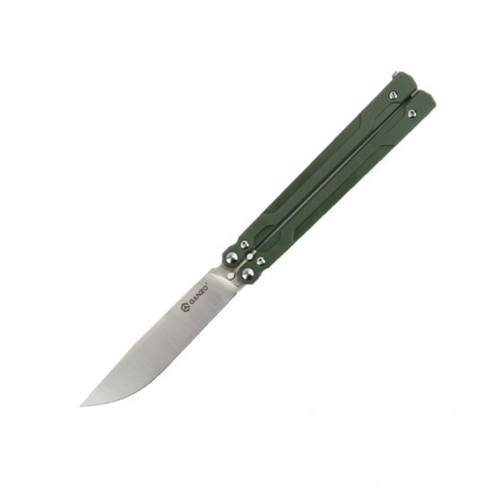 Складной нож -бабочка Ganzo G766-GR c клинком из стали 440C, рукоять G10