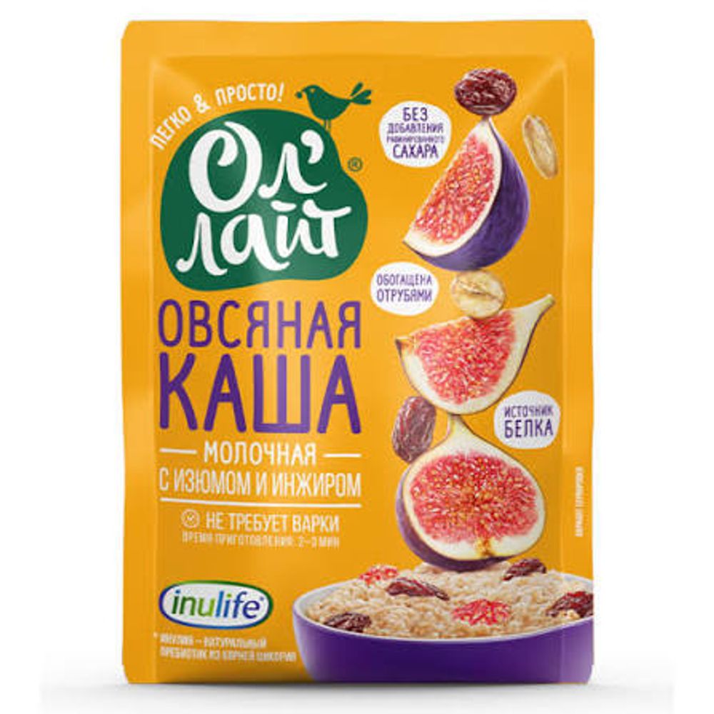 Каша ОлЛайт с Изюмом и Инжиром 40гр