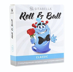 Стимулирующий презерватив-насадка Roll & Ball Classic (Цвет: прозрачный)