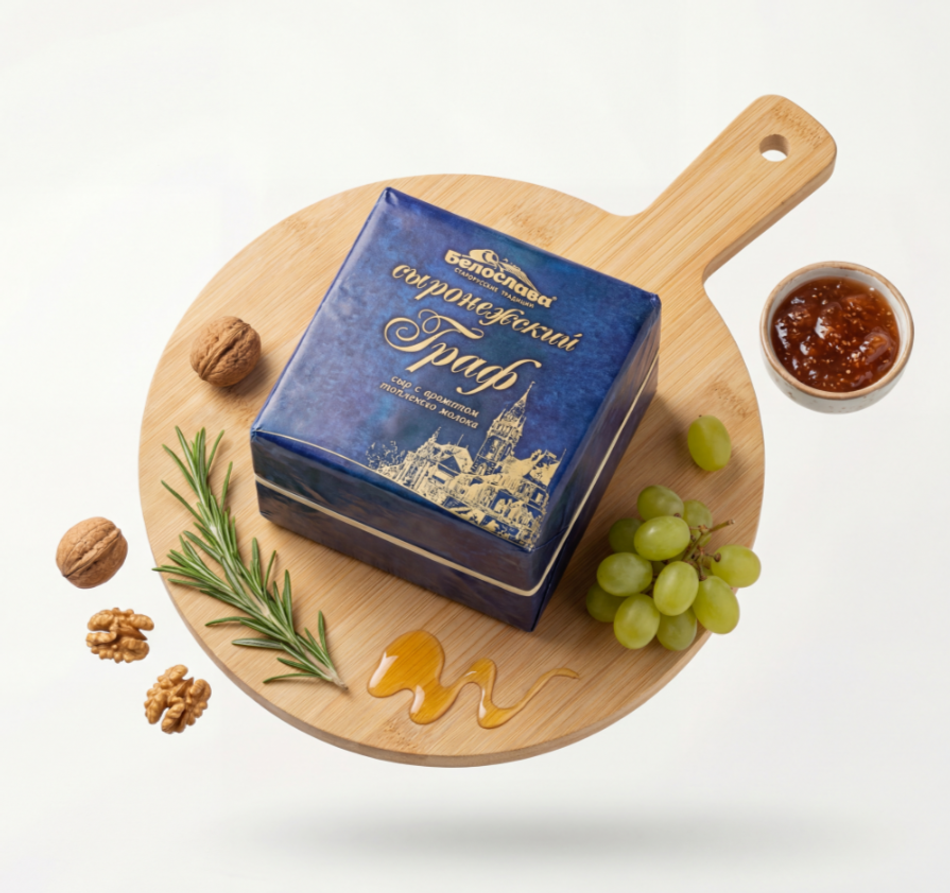 Сыр Сыронежский Граф со вкусом топленого молока 50%, ТМ Белослава