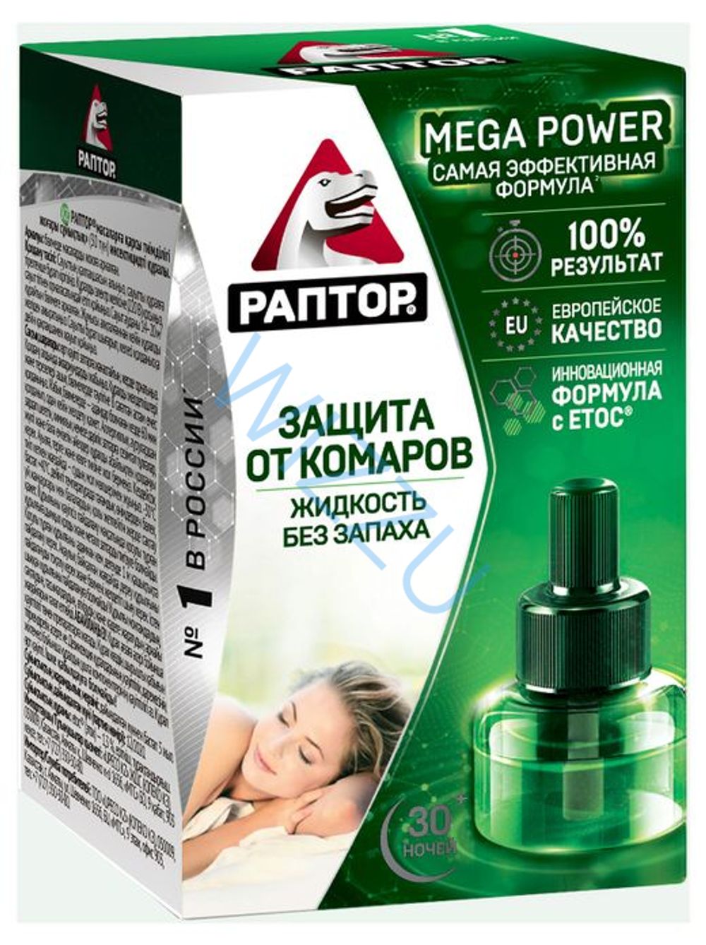 Раптор жидкость от комаров, 1 шт (30 ночей)