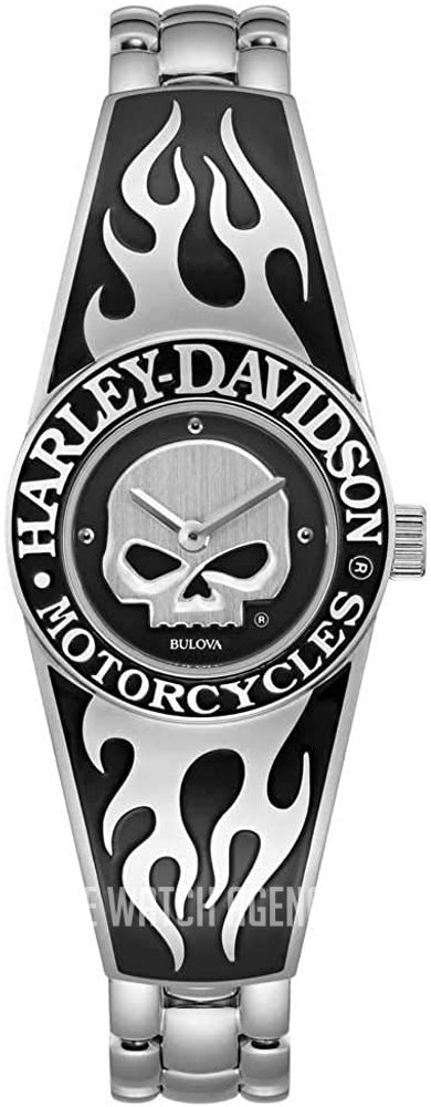 Часы Flames Willie G Skull Stainless Steel Harley-Davidson Часы Flames Willie G Skull Stainless Steel Harley-Davidson