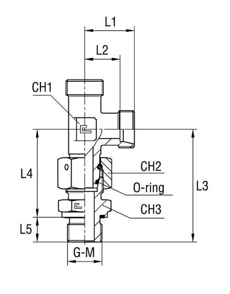 Штуцер FNLE DL35 BSP1.1/4" (корпус)