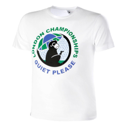 Мужское теннисное поло Quiet Please Wet Monkey T-Shirt Men - White, Multicoloured
