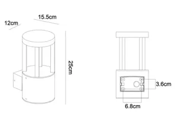 Фасадный светильник 9W 3000K A4666AL-1BK черный Carcassa Arte lamp