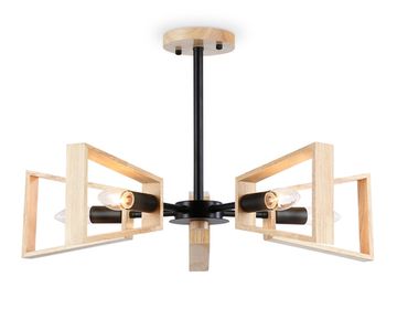 Потолочный светильник в стиле лофт 5*Е14 TR80495/5 BK/LW чёрный/светлое дерево Traditional Ambrella