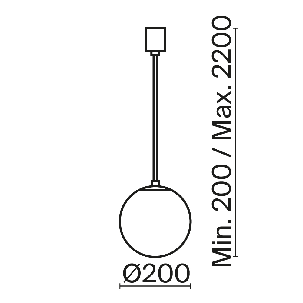 Подвесной светодиодный светильник Maytoni Luna P039PL-5W3K-20-B