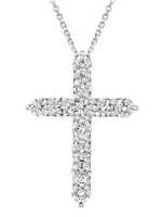 Колье-крест с бриллиантами массой 1.7ct