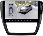 Магнитола для Volkswagen Jetta 6 2011-2018 - FarCar BX3076M-360 монитор 10.36" 2K QLED на Android 13, Быстрая, CarPlay, 4G SIM-слот, 4 камеры в комплекте
