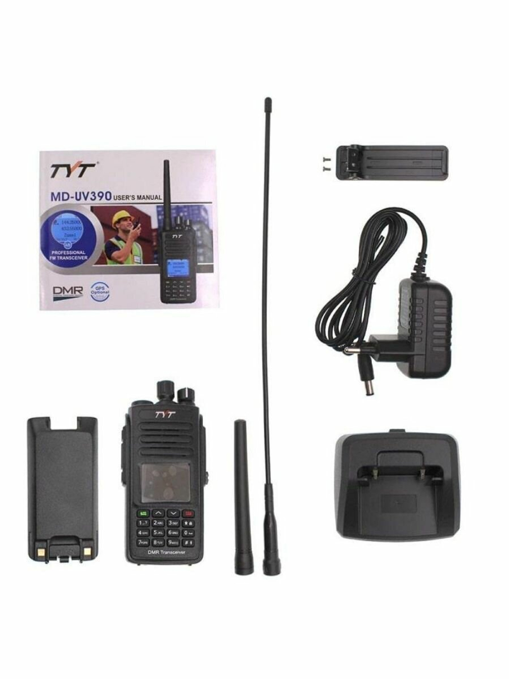 Рация ТУТ MD-UV390 DMR 10 Ватт 3600 мАh для охоты/ для СВО/для армии