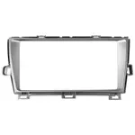 Комплект рамки с разъёмами 9" Toyota Prius 2009-2015 XW30 серебро лев. руль