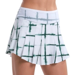Теннисная юбка Lucky in Love Shibori Wave 14" - team green