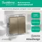 Выключатель двухклавишный Systeme Electric AtlasDesign Шампань ATN000551