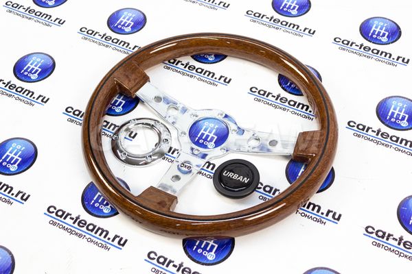 Руль Nardi "Old School" дерево, хром (8906B)
