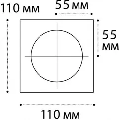 Рамка для светильника IT08-8014 IT08-8014 black Italline