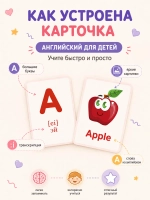 Карточки английский слова для детей, алфавит