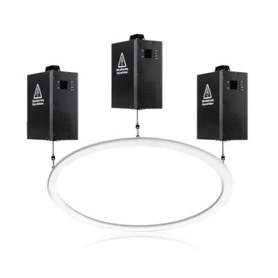 Kinetic Ring D80 см — кинетическое LED кольцо с тремя лебёдками