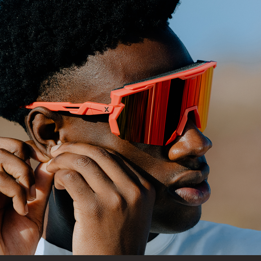Спортивные очки с диоптриями HILX Samurai / Matt Crystal / Gold Polarized Lens + Clear Lens
