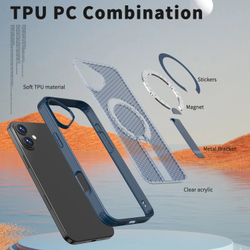 Прозрачный чехол Mesh Pro Magnetic Case для iPhone 16