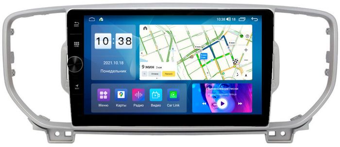 Магнитола для KIA Sportage 2016-2018 - Parafar PF576LUX2LHDAV на Android 12, Быстрая, CarPlay, 4G SIM-слот