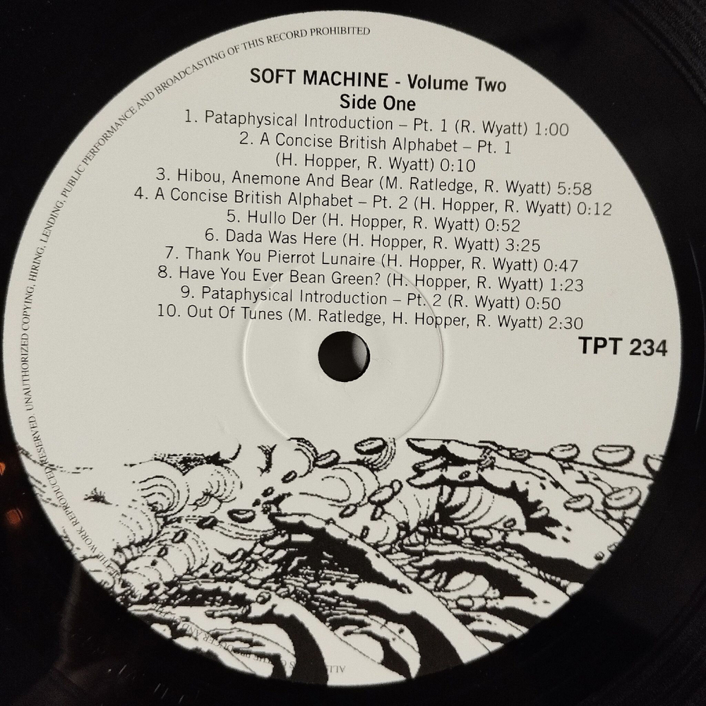 Винтажная виниловая пластинка LP Soft Machine Volume Two (EU 2009)