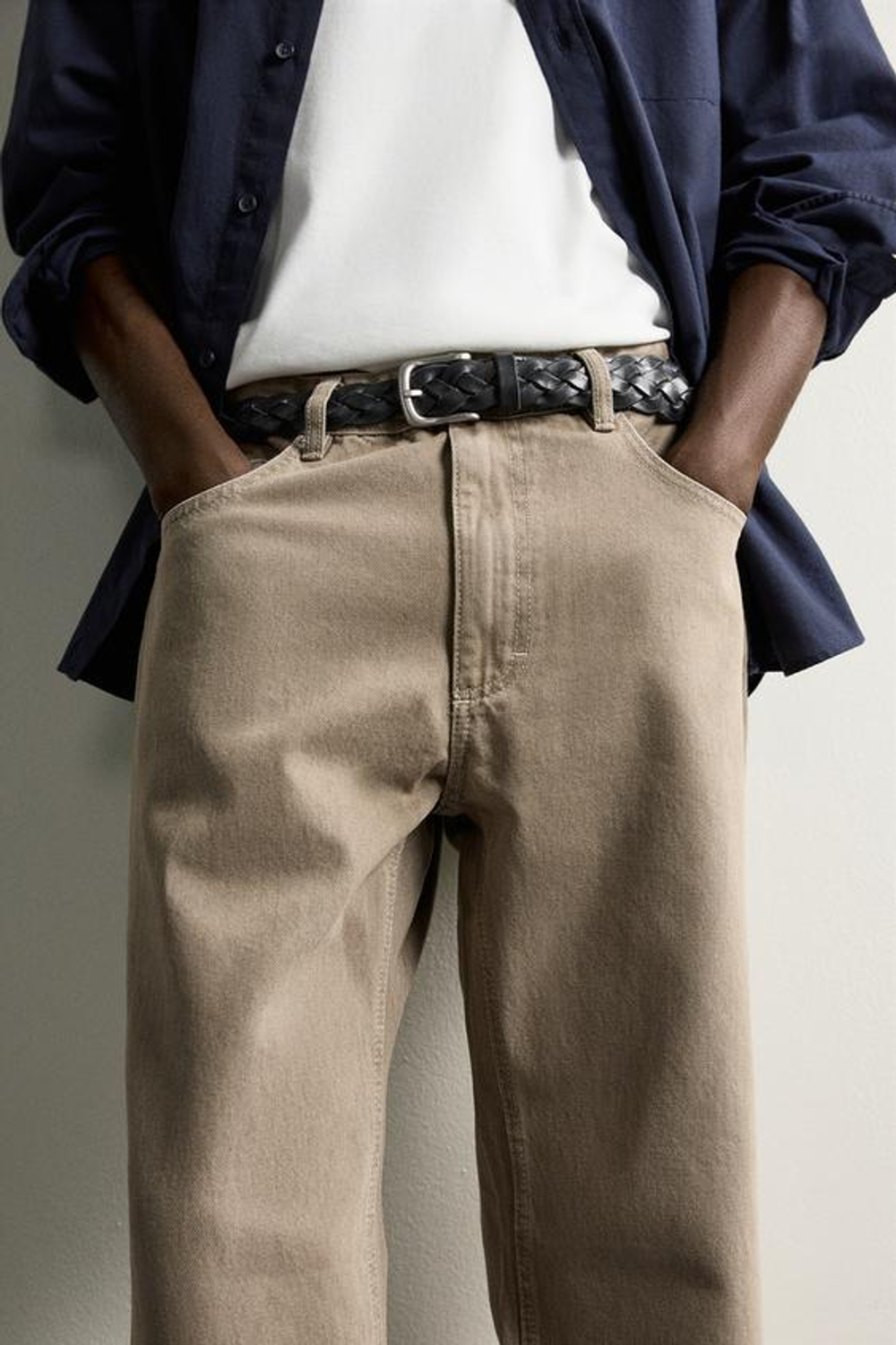 ZARA ДЖИНСЫ REGULAR FIT, ХАКИ