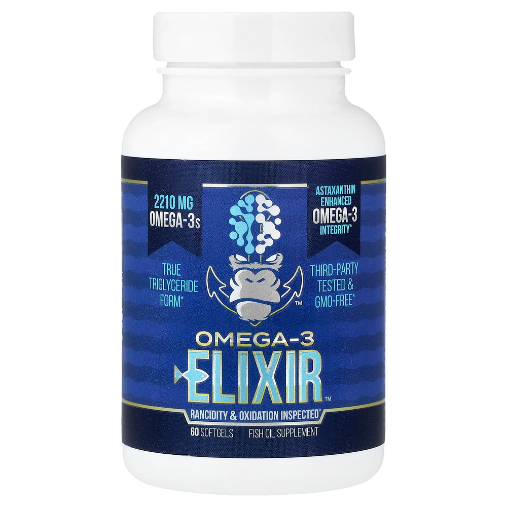 Gorilla Mind, Omega-3 Elixir™, 60 мягких таблеток