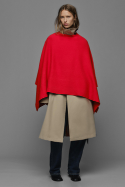 ZARA ОДНОТОННАЯ ТРИКОТАЖНАЯ НАКИДКА, КРАСНЫЙ