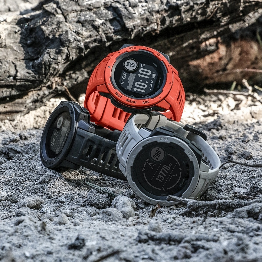 Умные часы Garmin Instinct Solar Flame Red, 010-02293-20