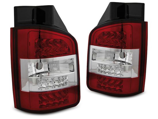 Задние фонари для Volkswagen T5 Transporter (03-09) LED Red Crystal