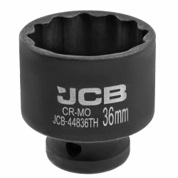 Головка ударная тонкостенная 1/2'', 36мм (12гр.) JCB JCB-44836TH