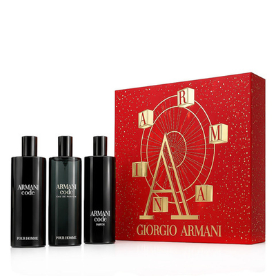 Giorgio Armani Code Homme Parfum 15 ml + EDP 15 ml + EDT 15 ml (man) 1 pcs