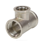 Тройник латунь никель переходной Ду 15х20х15 (1/2"х3/4"х1/2") ВР VALFEX VF.750.N.012.034.012