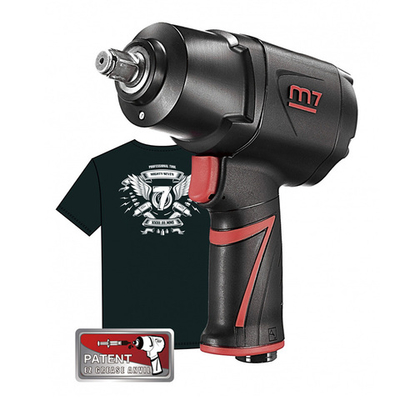 MIGHTY SEVEN (NC-4255QH01) Гайковерт пневматический ударный 1/2", 1627 Нм, система «EZ Grease» + футболка в подарок