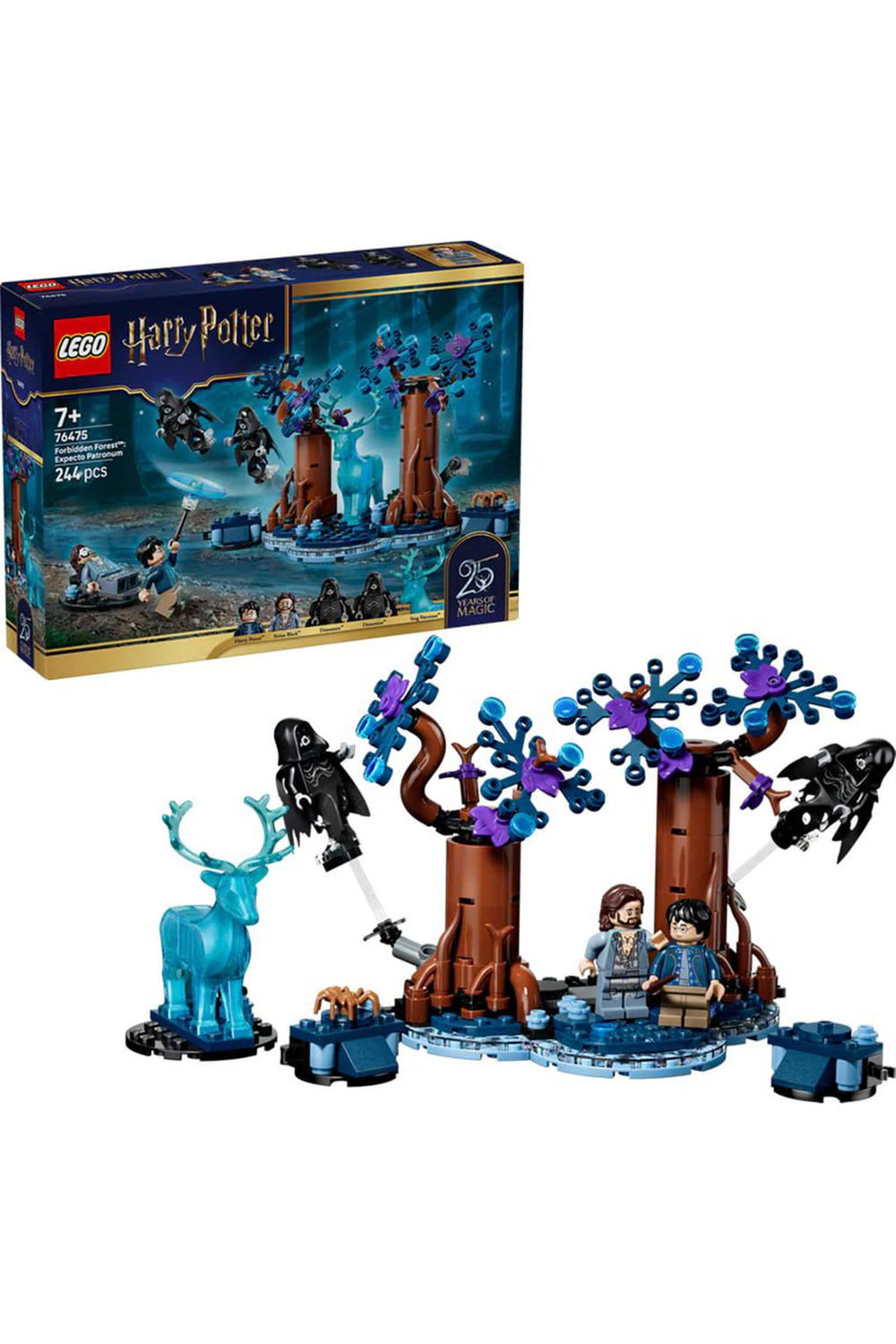 Конструктор Лего Гарри Поттер Патронус в Запретном лесу 76475 | LEGO Harry Potter Expecto Patronum 244 детали | 7+