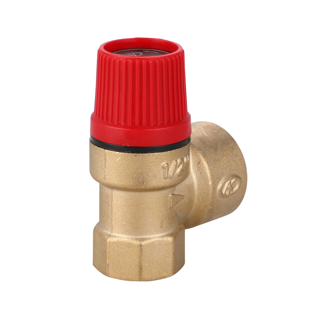 Клапан предохранительный для отопления AOSKER 1/2" x 3/4" x 1.5 бар ВР/ВР (красный)