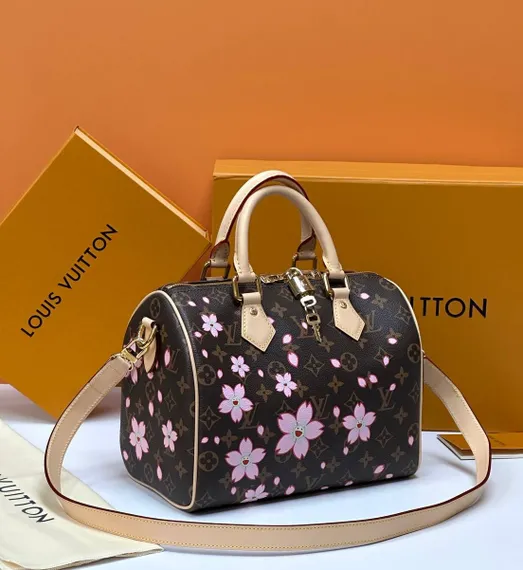 Сумка LOUIS VUITTON х TM Speedy 25, коричневый