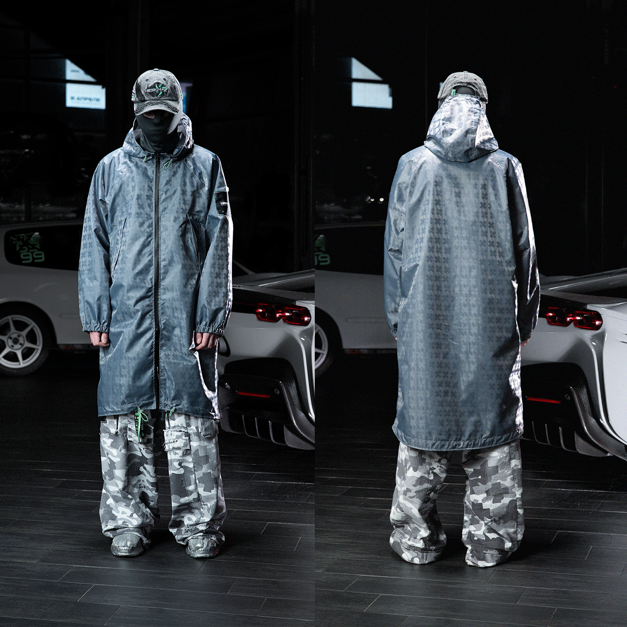 FG-01-R / Gray Raincoat