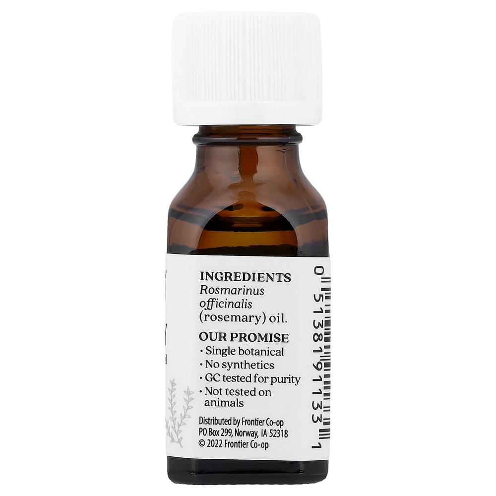 Aura Cacia, чистое эфирное масло, розмарин, 15 мл (0,5 жидк. унции)